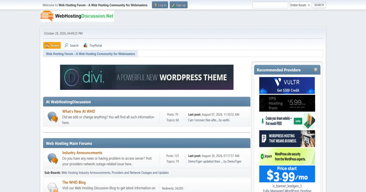 Web Hosting Discussion