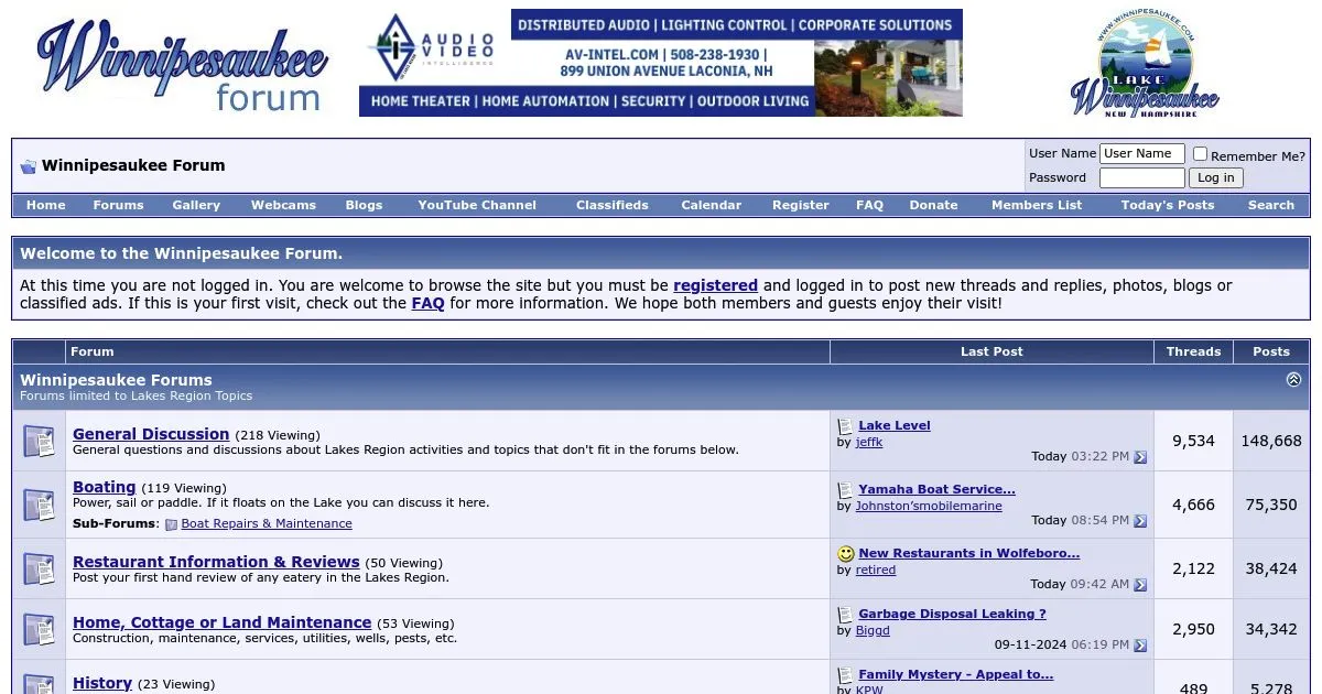 Winnipesaukee Forum