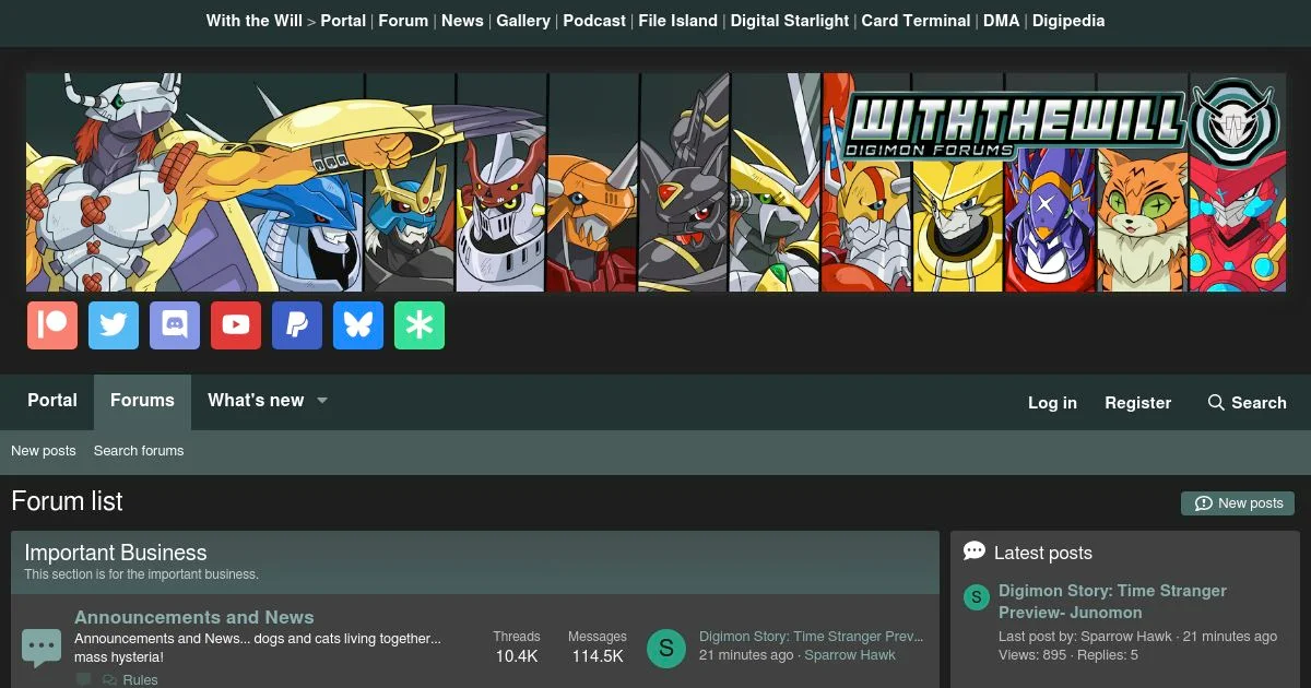 WithTheWill – Digimon Anime & Card Game Forum